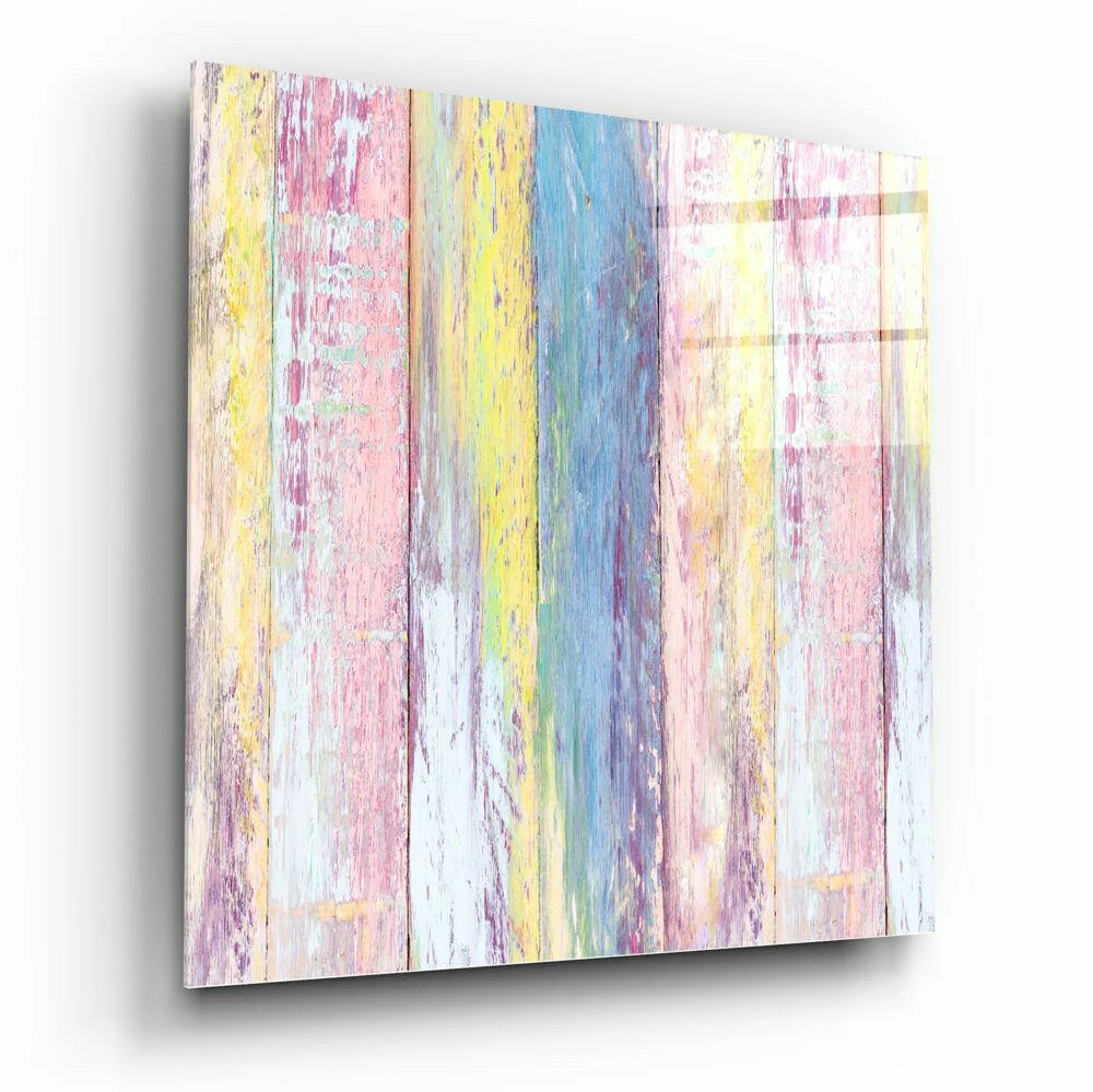 Wooden Patterned Glass Wall Art - Image 2