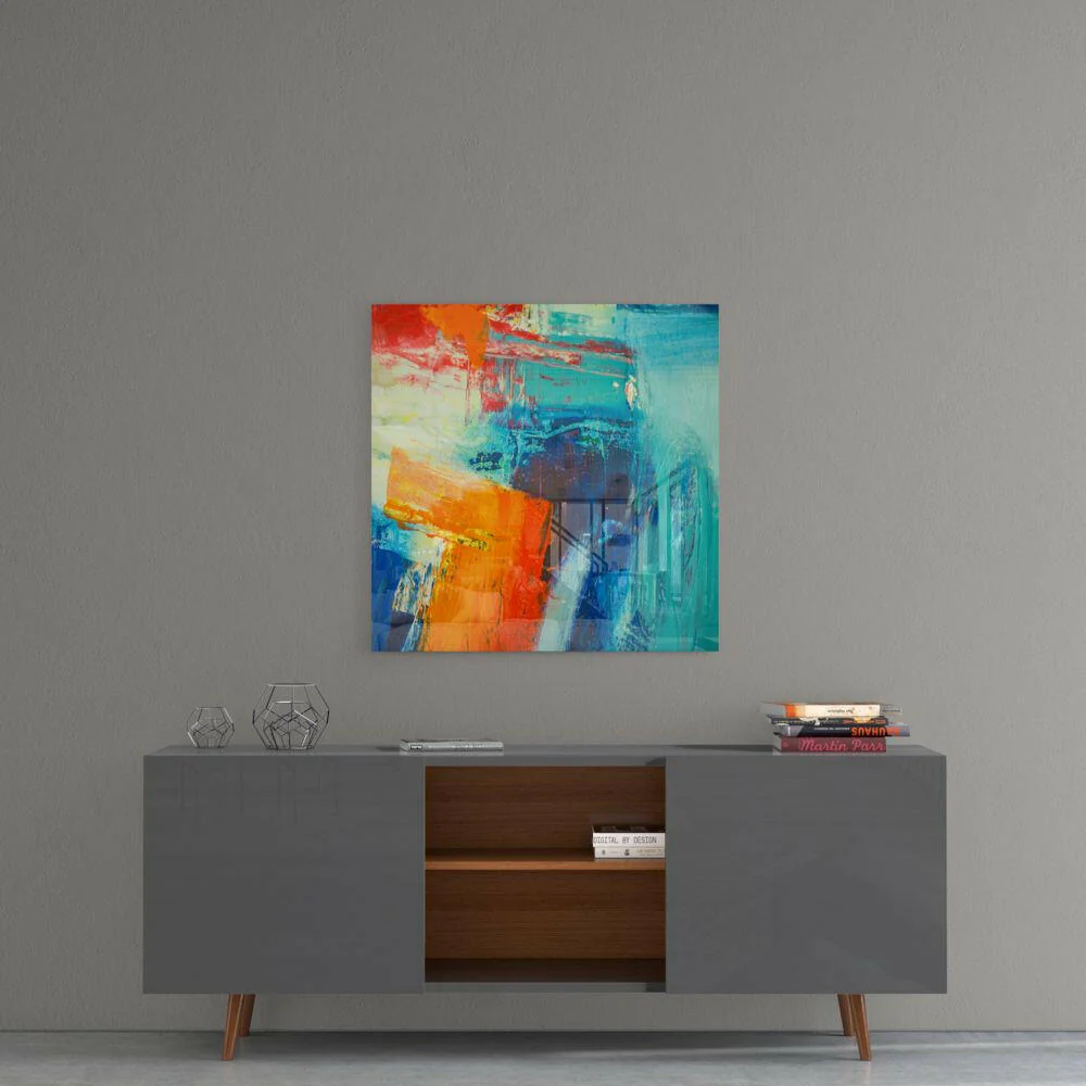 Abstract Glass Wall Art - Image 5