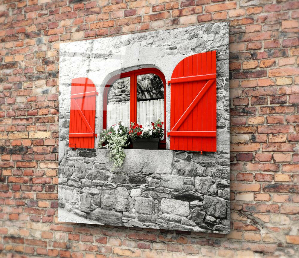 Red Window Glass Wall Art - Image 3
