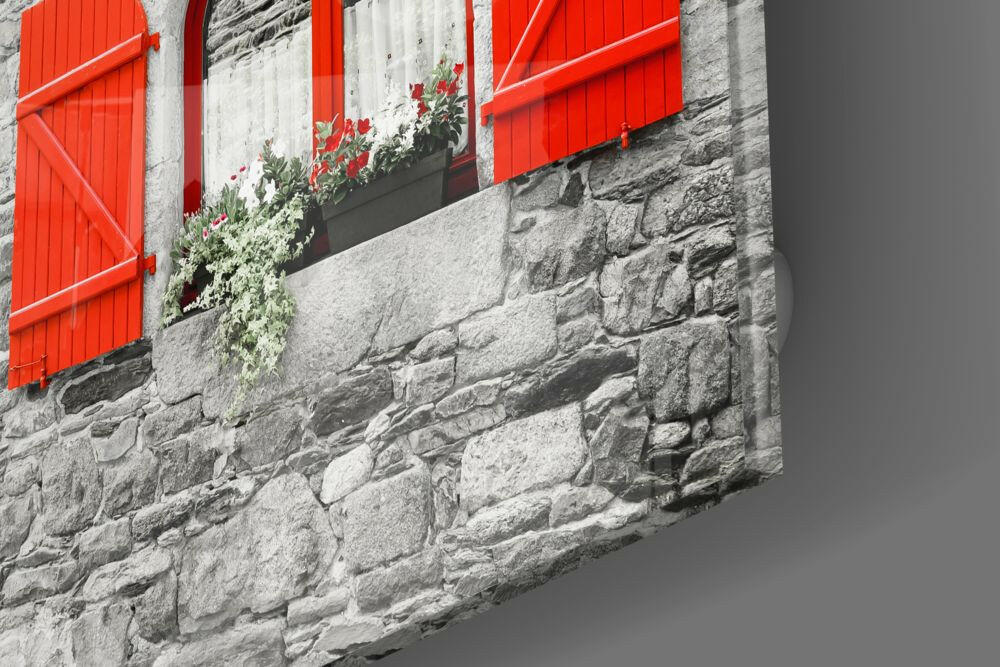 Red Window Glass Wall Art - Image 4