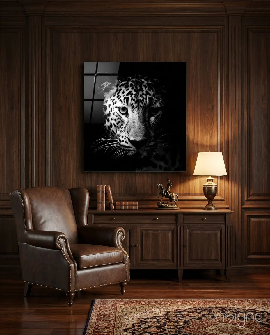 Leopard Glass Wall Art