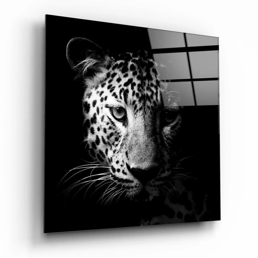 Leopard Glass Wall Art - Image 2