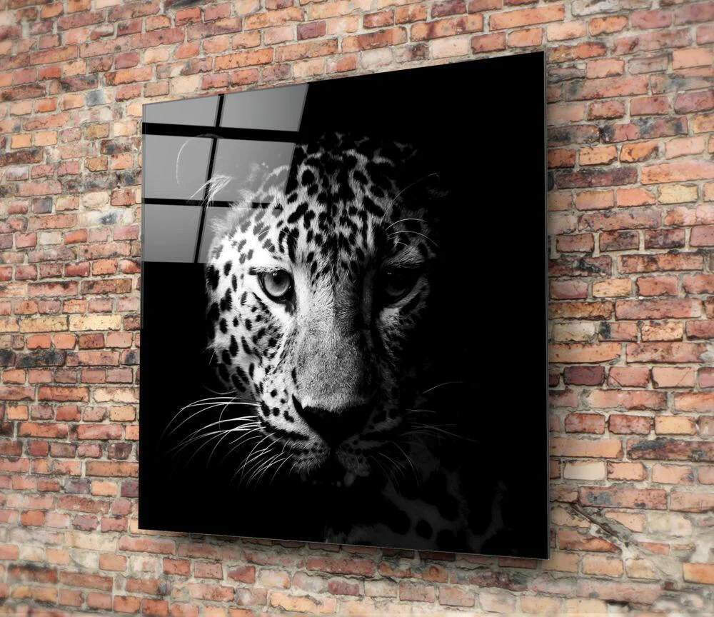 Leopard Glass Wall Art - Image 3