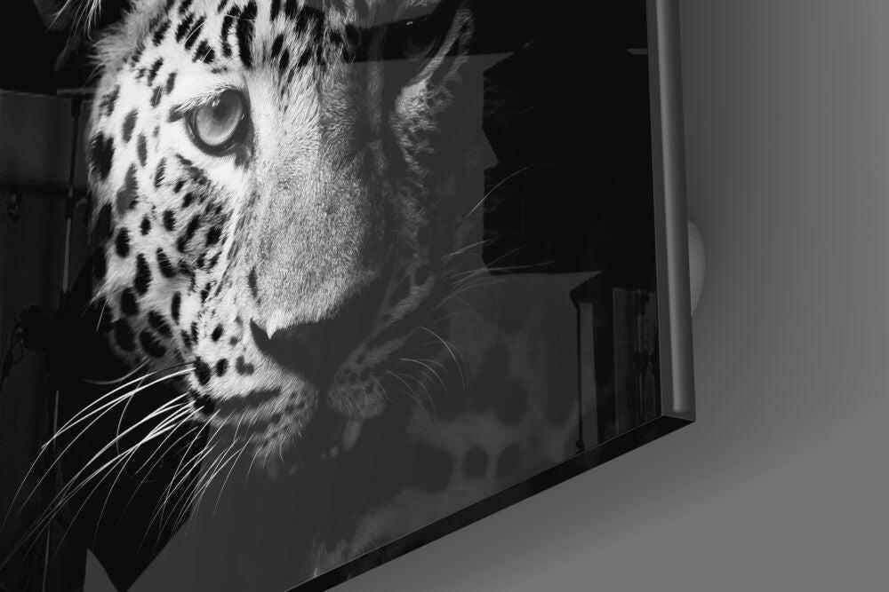 Leopard Glass Wall Art - Image 4