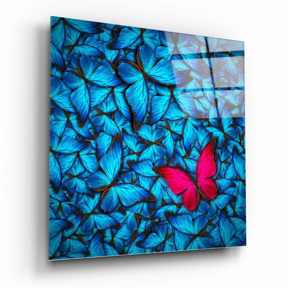 Butterfly Glass Wall Art - Image 2