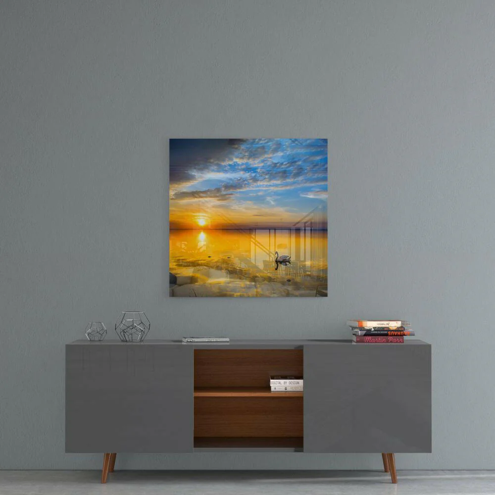Sunset Glass Wall Art - Image 5