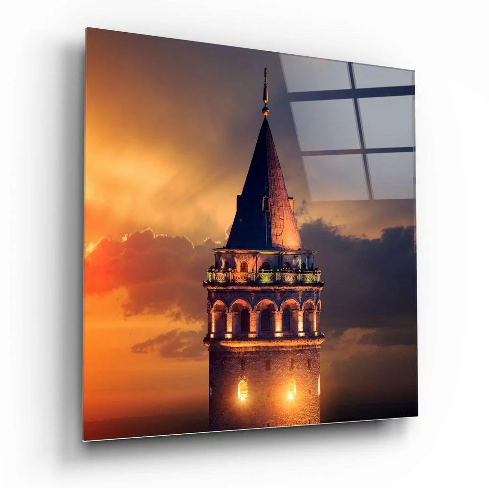 Galata Tower Glass Wall Art - Image 2