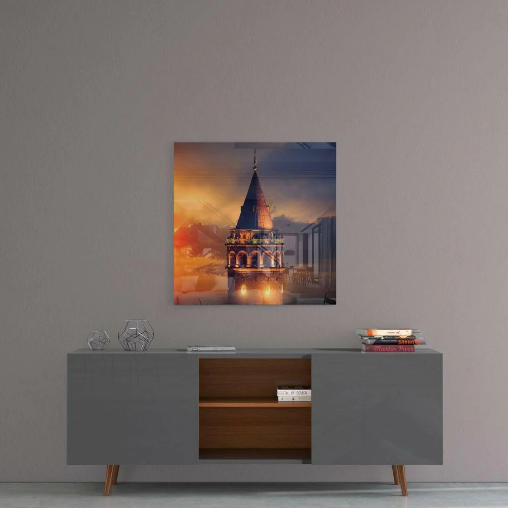Galata Tower Glass Wall Art - Image 5