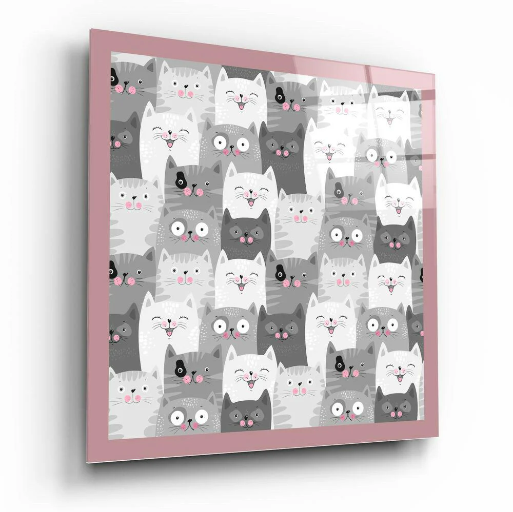 Cats Glass Wall Art - Image 2