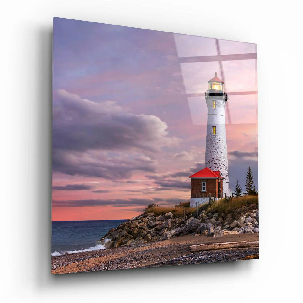 Lighthouse Glass Wall Art - Image 2