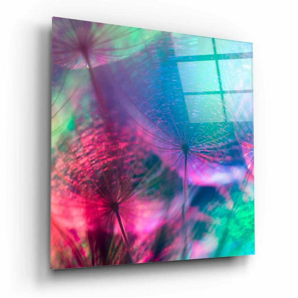 Dandelion Glass Wall Art - Image 2
