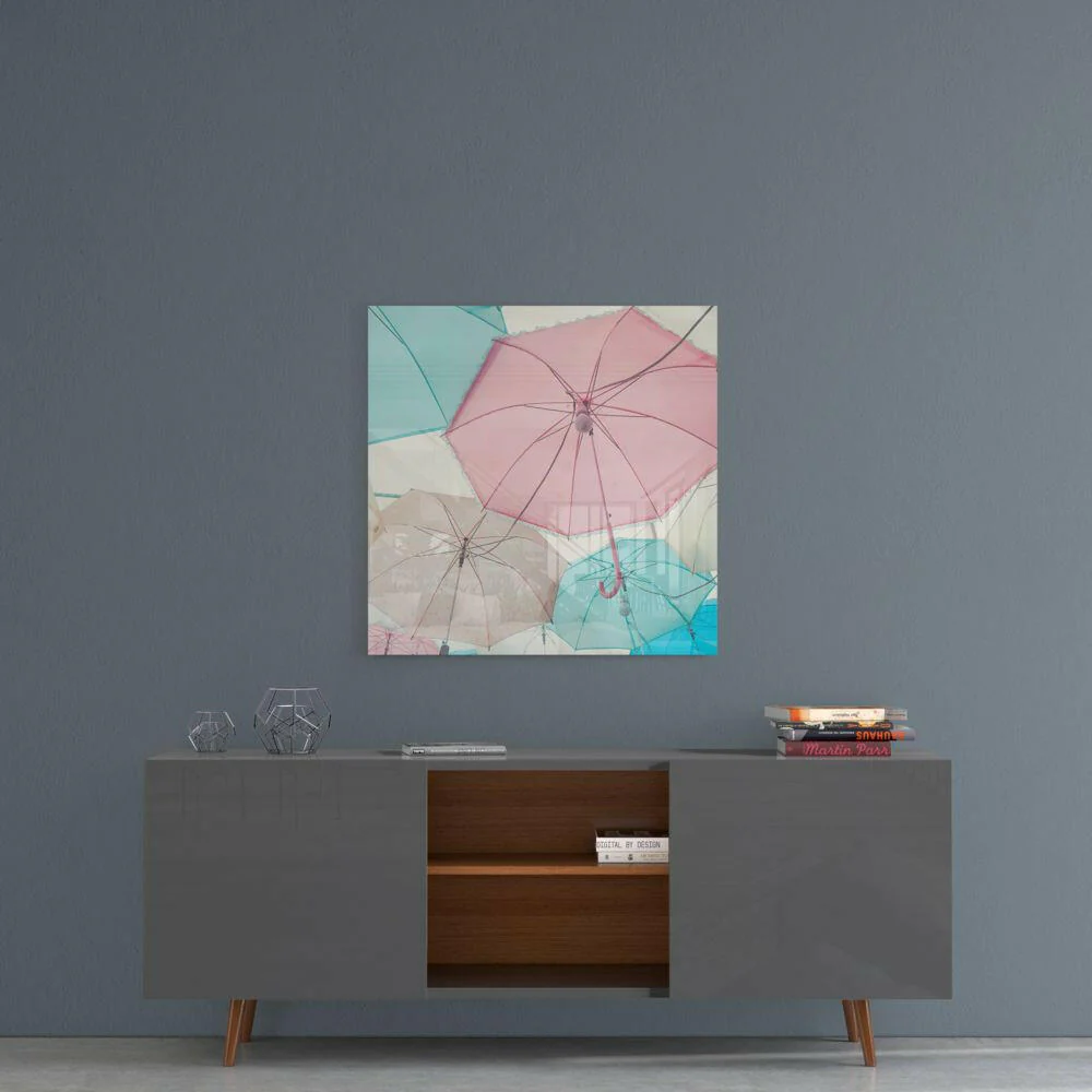 Colorful Umbrellas Glass Wall Art - Image 5