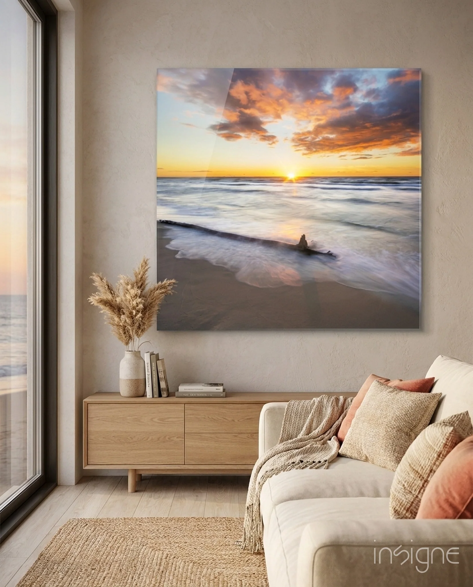 Sunset Glass Wall Art