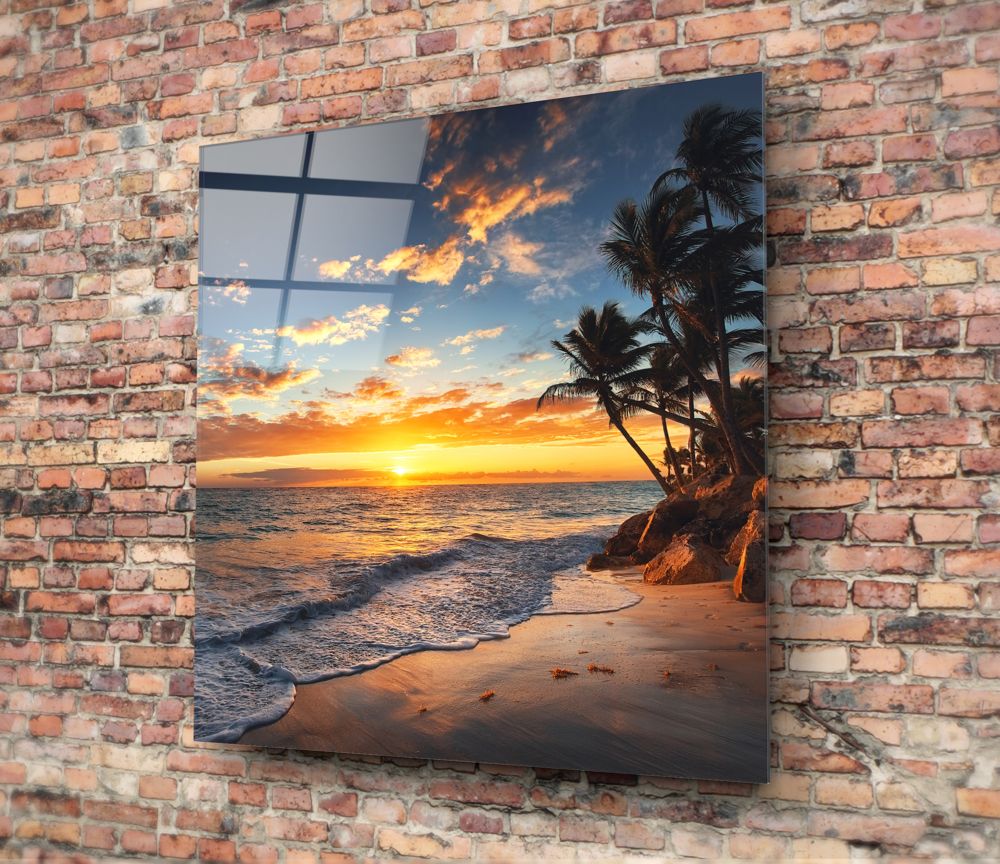 Palm Trees Glass Wall Art - Image 4