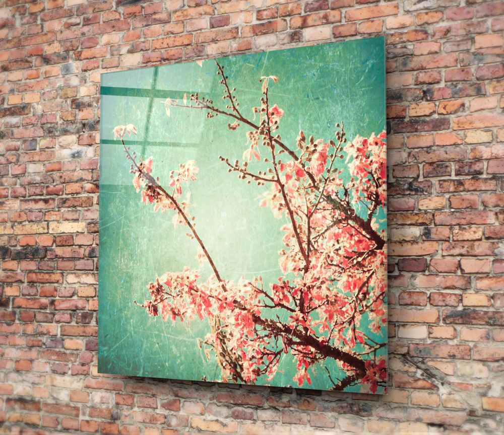 Cherry Blossom Glass Wall Art - Image 4