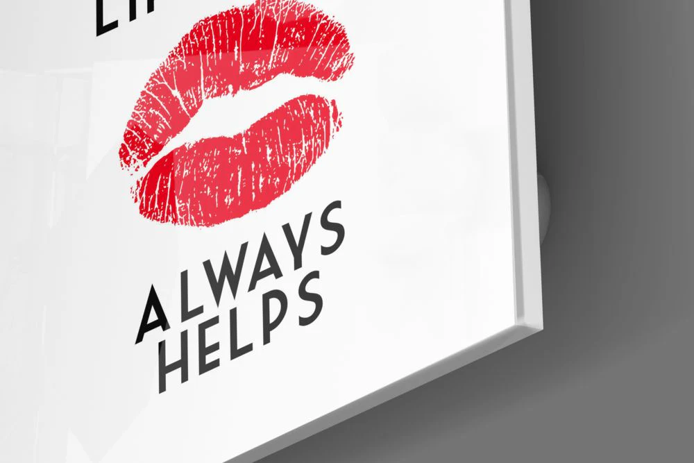Lipstick Glass Wall Art - Image 3