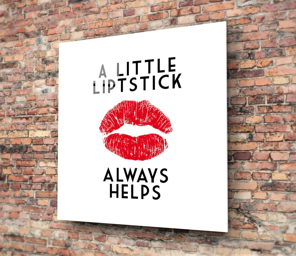 Lipstick Glass Wall Art - Image 4