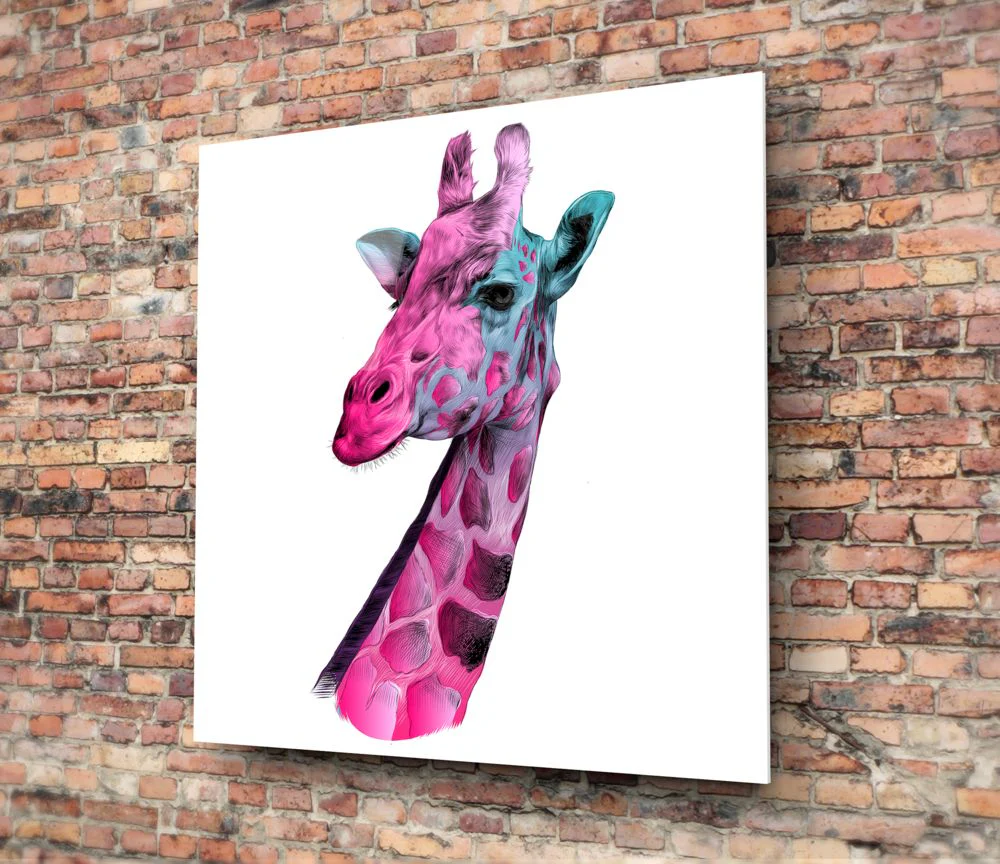 Giraffe Glass Wall Art - Image 4