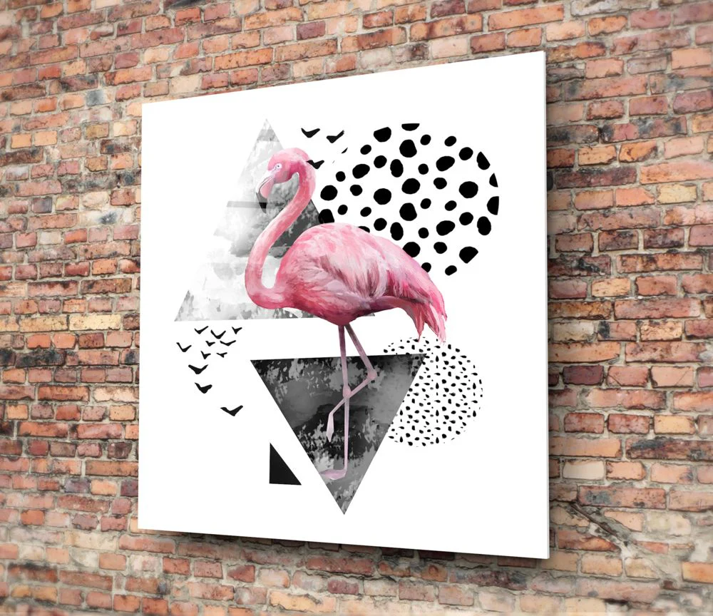 Flamingo Glass Wall Art - Image 4