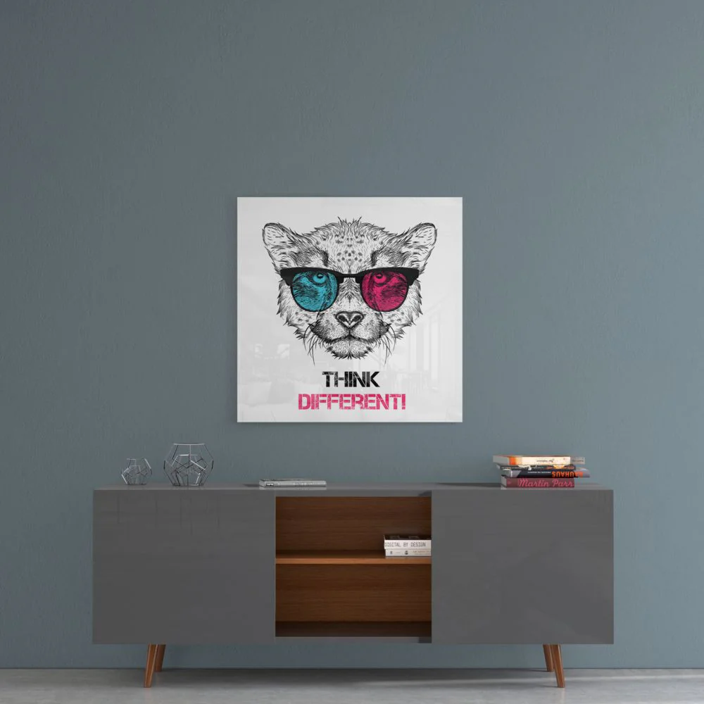 Think Differently Glass Wall Art - Image 5