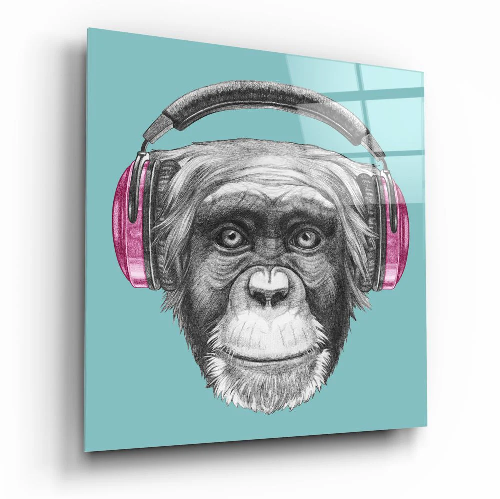 Monkey Glass Wall Art - Image 2