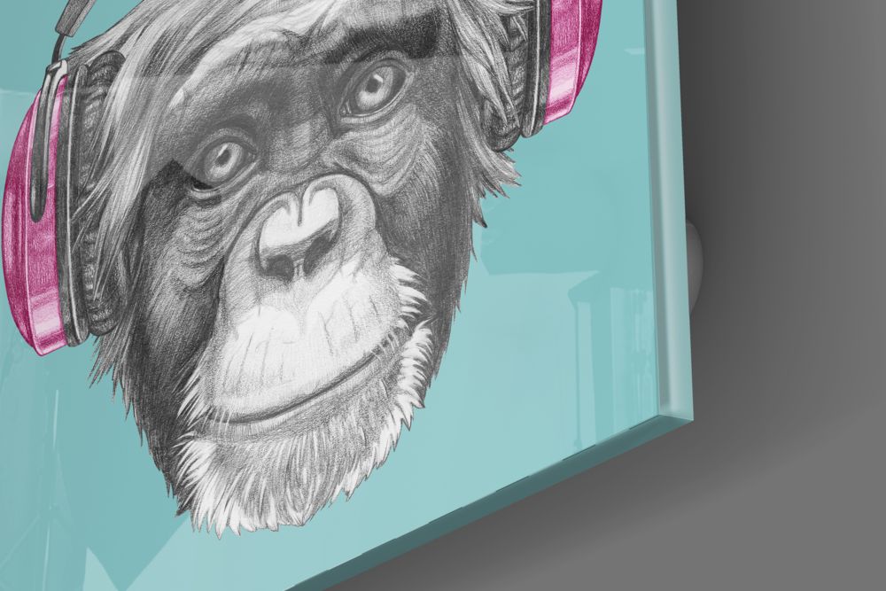 Monkey Glass Wall Art - Image 3