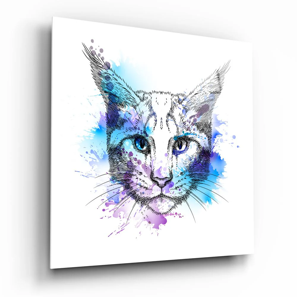 Cat Glass Wall Art - Image 2