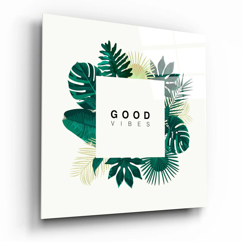 Good Feelings Glass Wall Art - Image 2