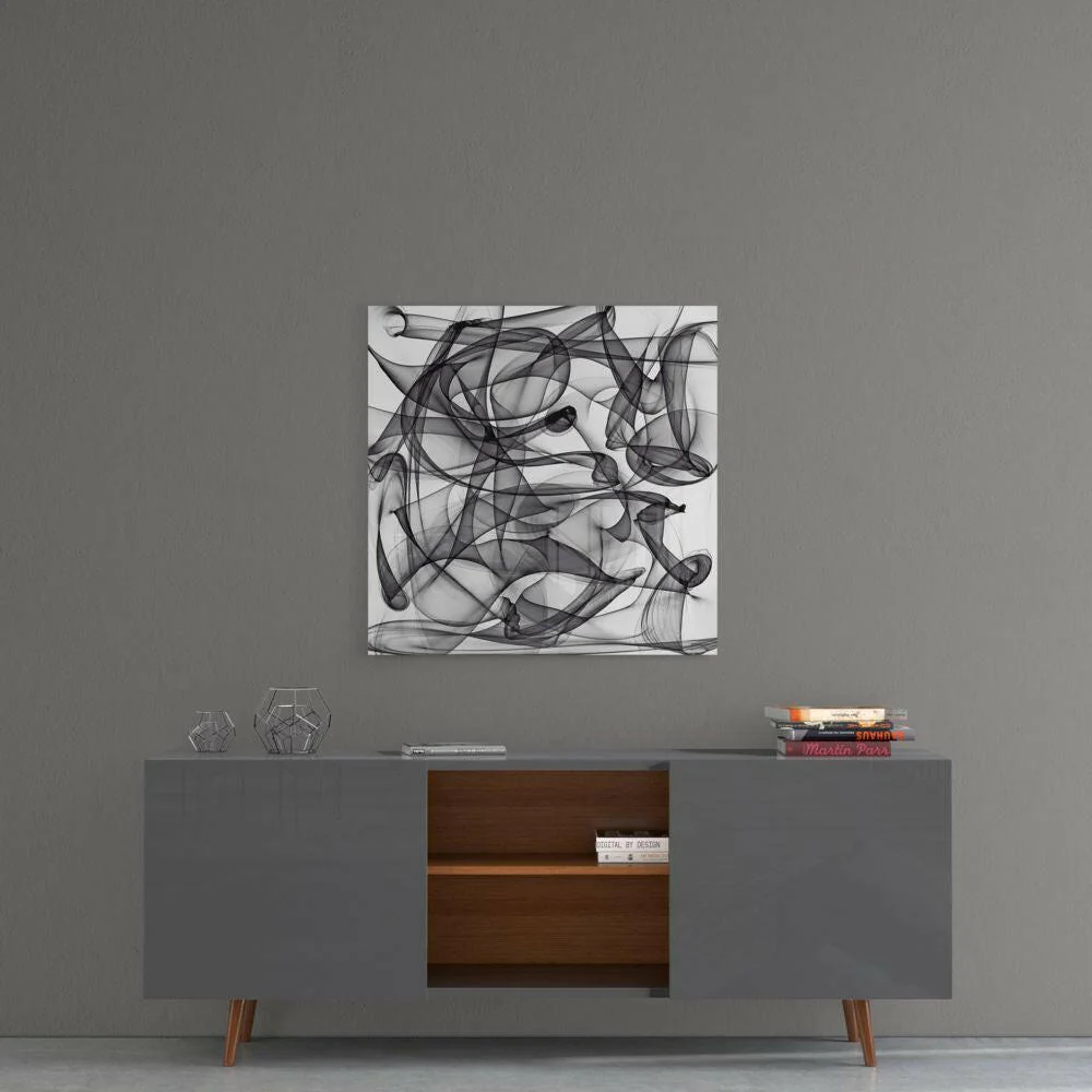 Abstract Glass Wall Art - Image 4