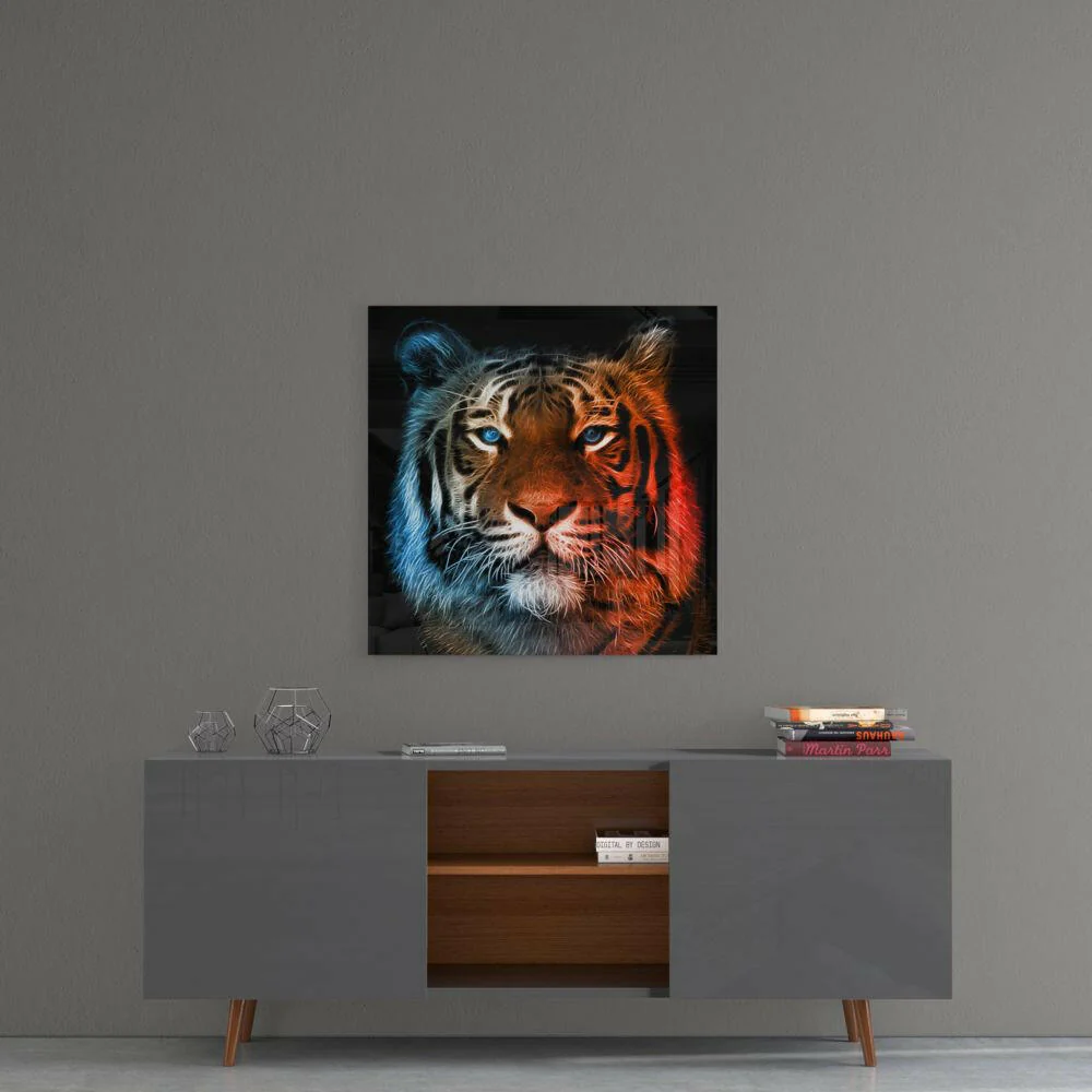 Tiger Glass Wall Art - Image 4