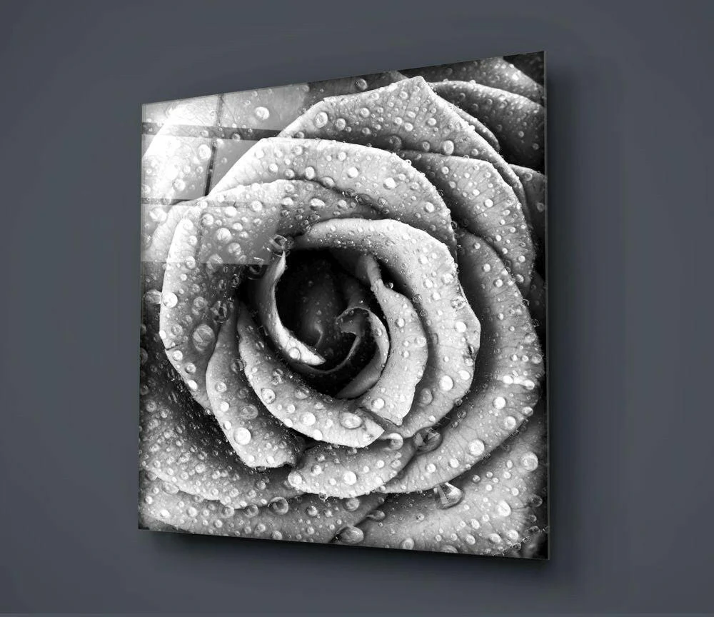 Rose Glass Wall Art - Image 2