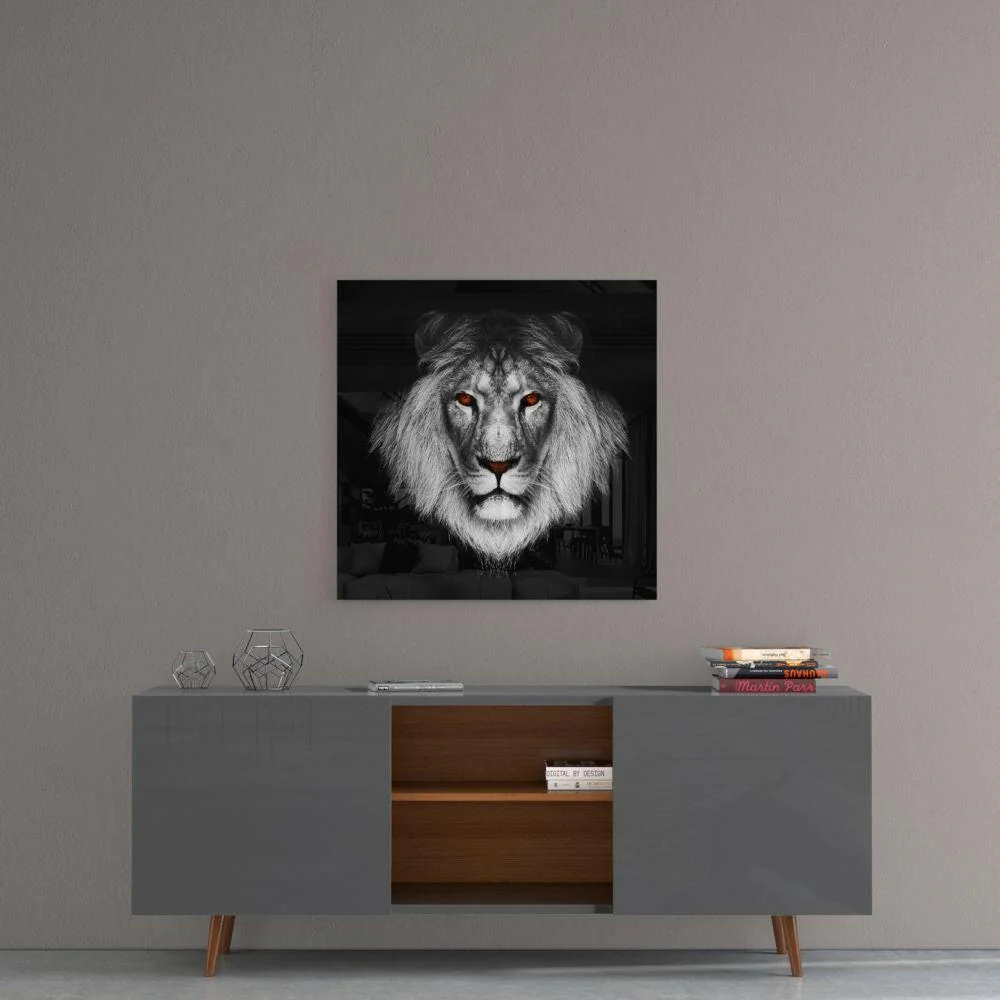 Lion Glass Wall Art - Image 4