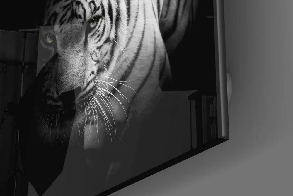 White Tiger Glass Wall Art - Image 3
