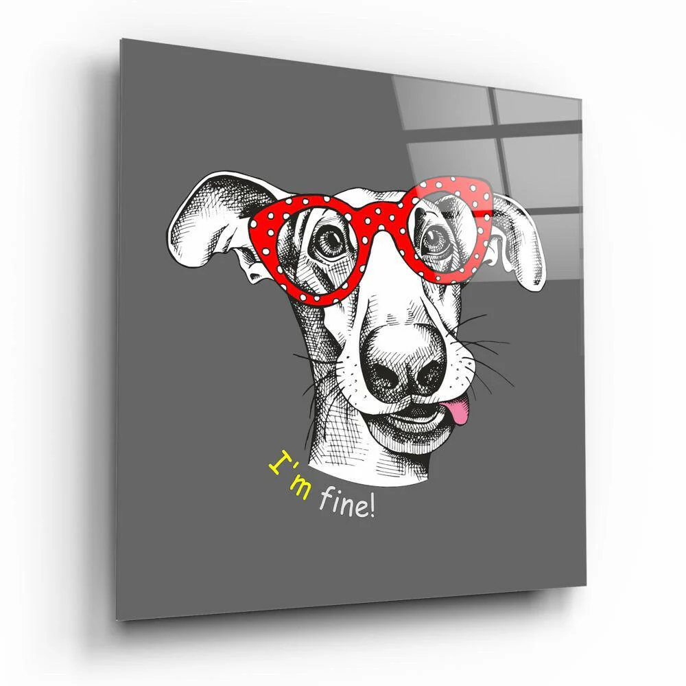 Dog Glass Wall Art