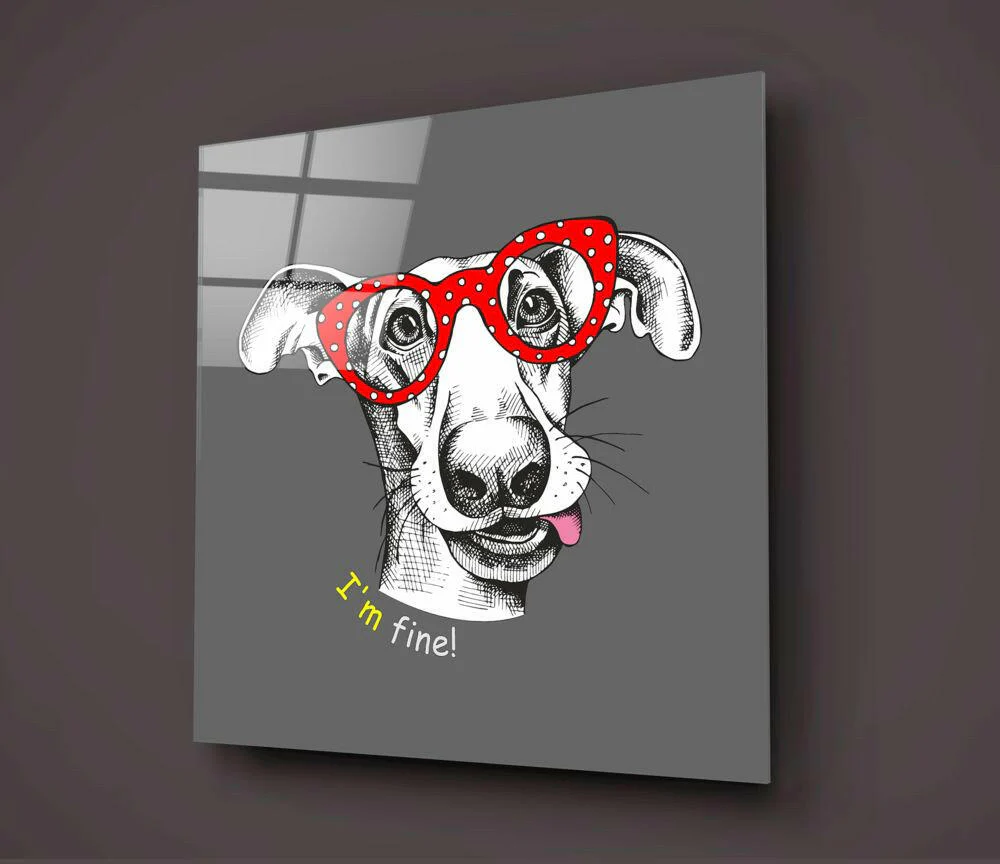 Dog Glass Wall Art - Image 2