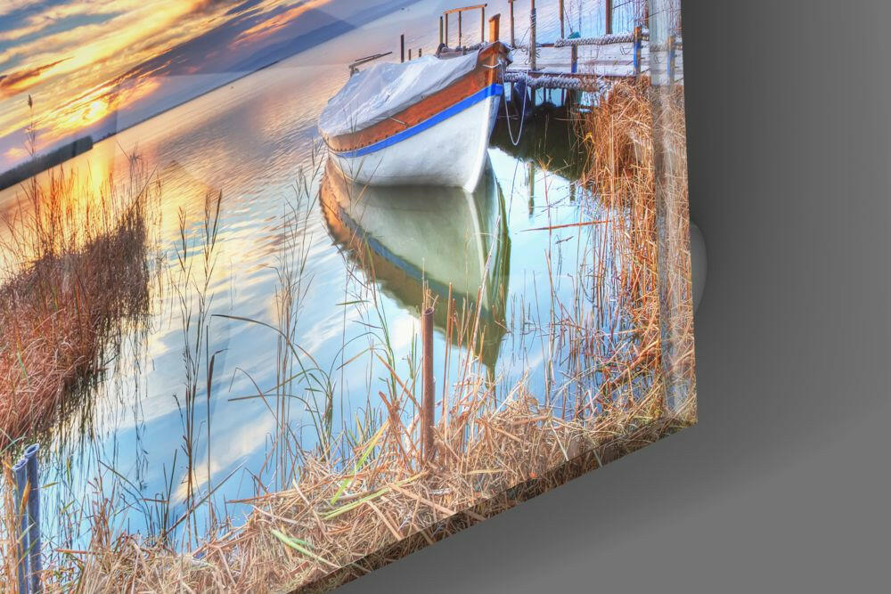Lake Landscape Glass Wall Art - Image 3