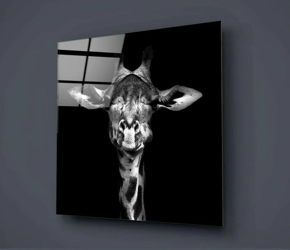 Giraffe Glass Wall Art - Image 2
