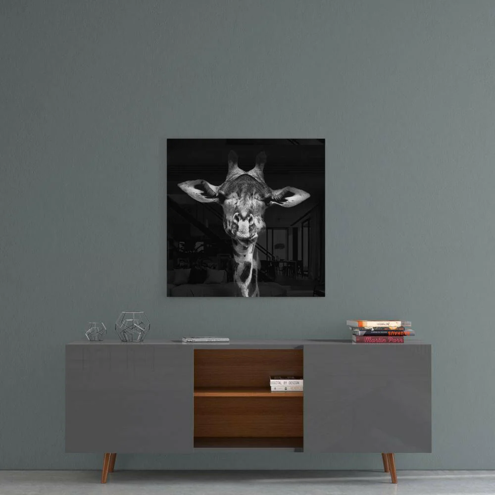 Giraffe Glass Wall Art - Image 4