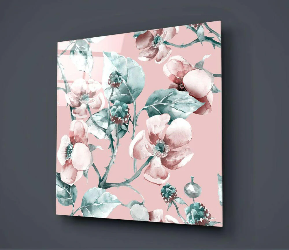 Flower Glass Wall Art - Image 2