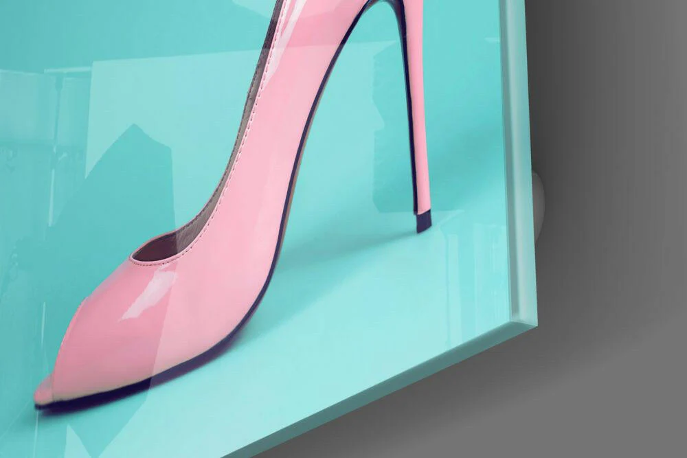 Heeled Shoes Glass Wall Art - Image 3