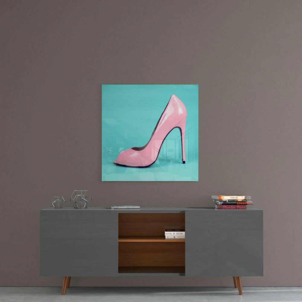 Heeled Shoes Glass Wall Art - Image 4