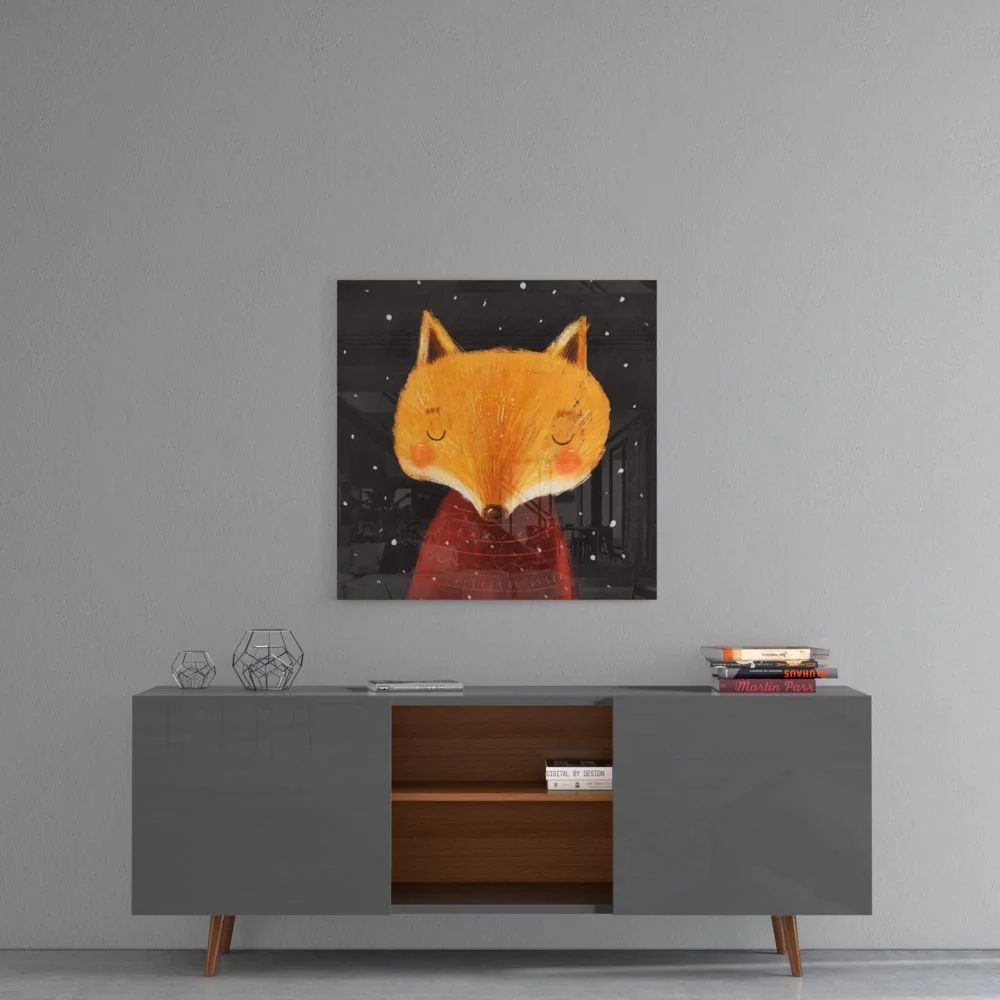 Fox Glass Wall Art - Image 3