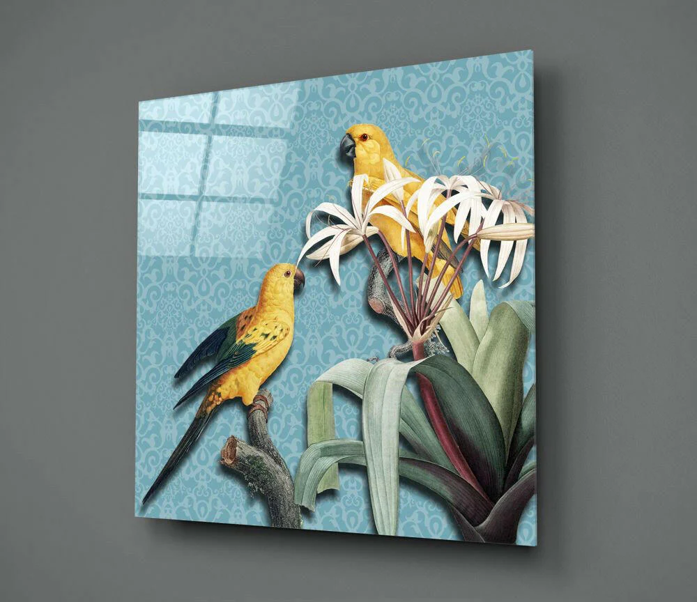 Parrot Glass Wall Art - Image 2