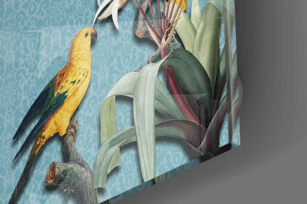 Parrot Glass Wall Art - Image 3