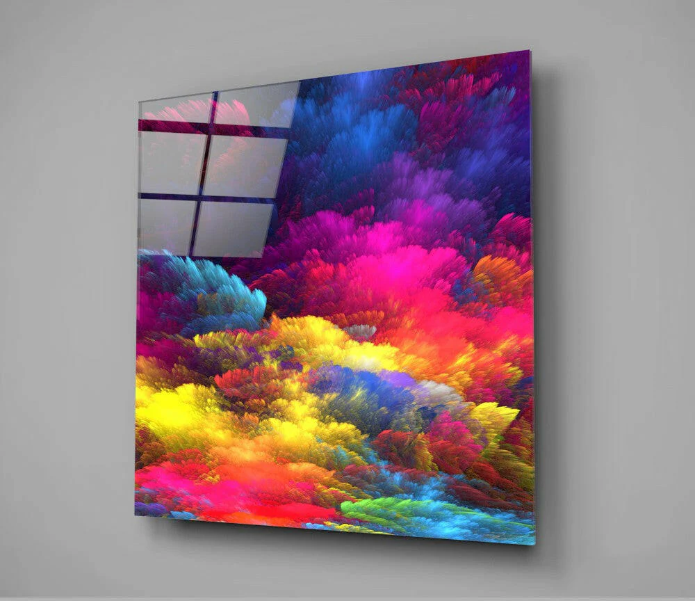 Color Explosion Glass Wall Art - Image 2