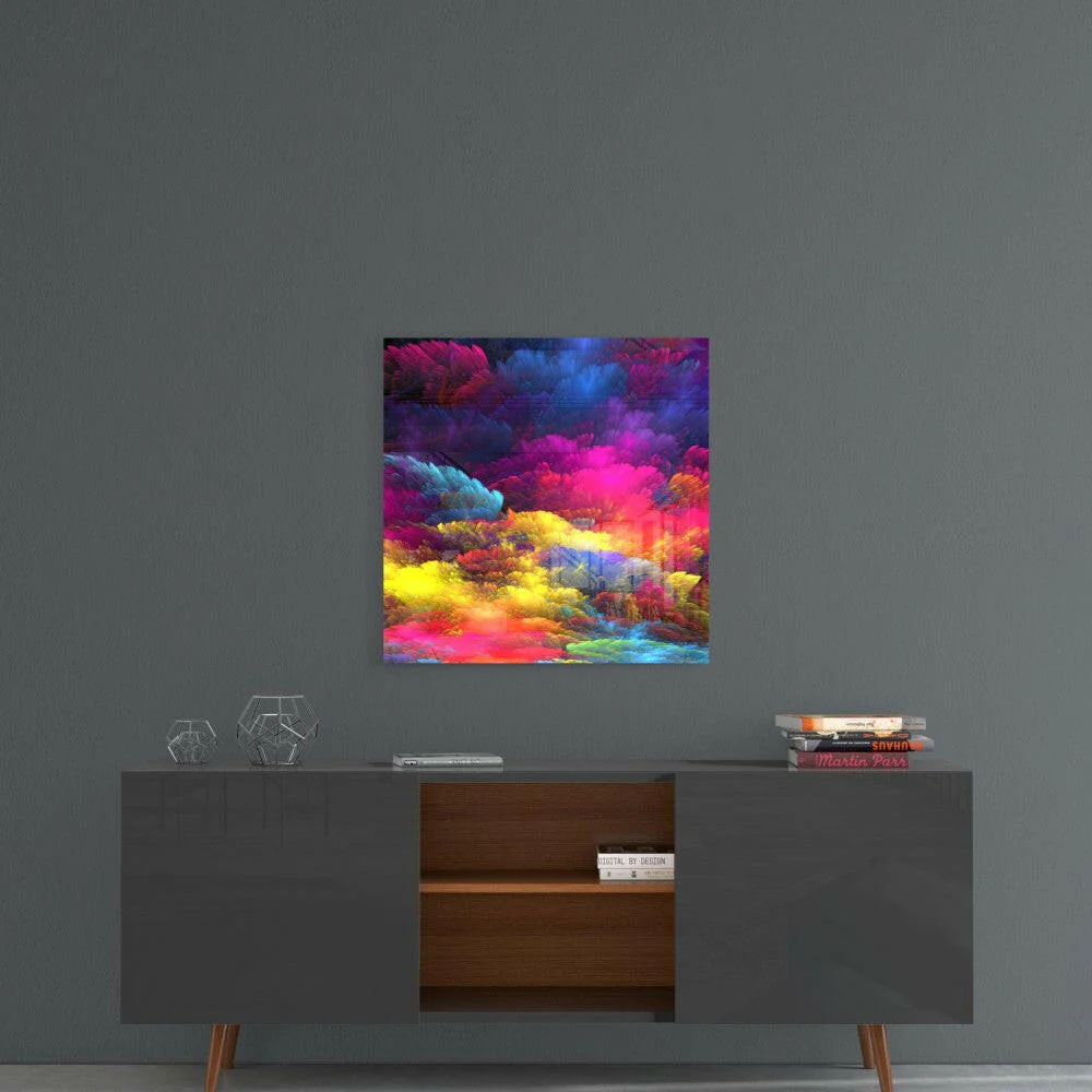 Color Explosion Glass Wall Art - Image 4