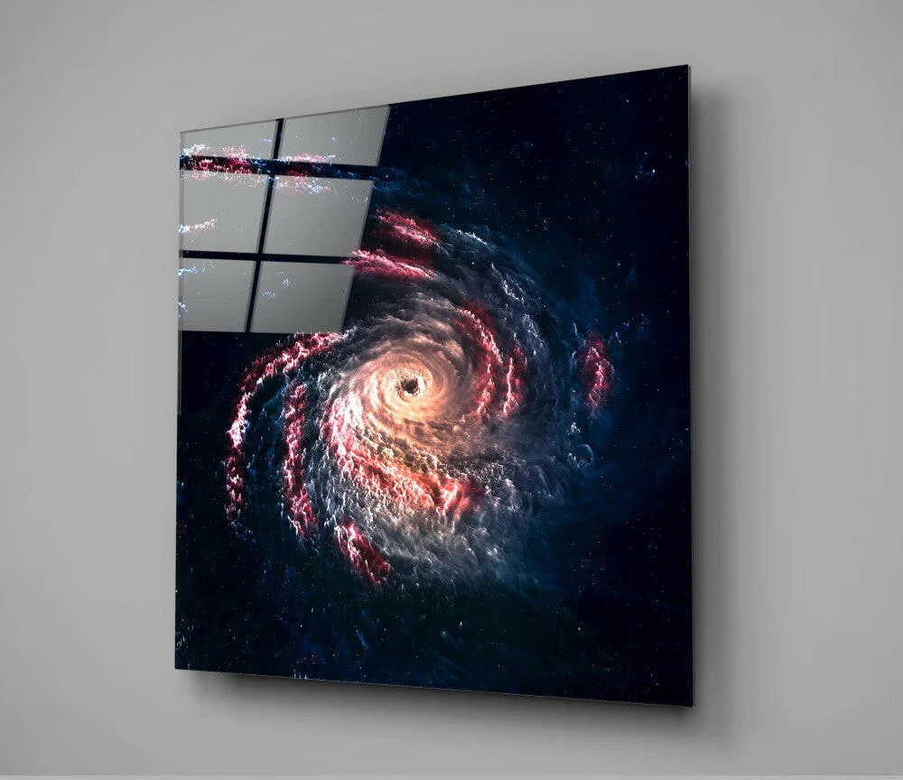Space - Black Hole Glass Wall Art - Image 2