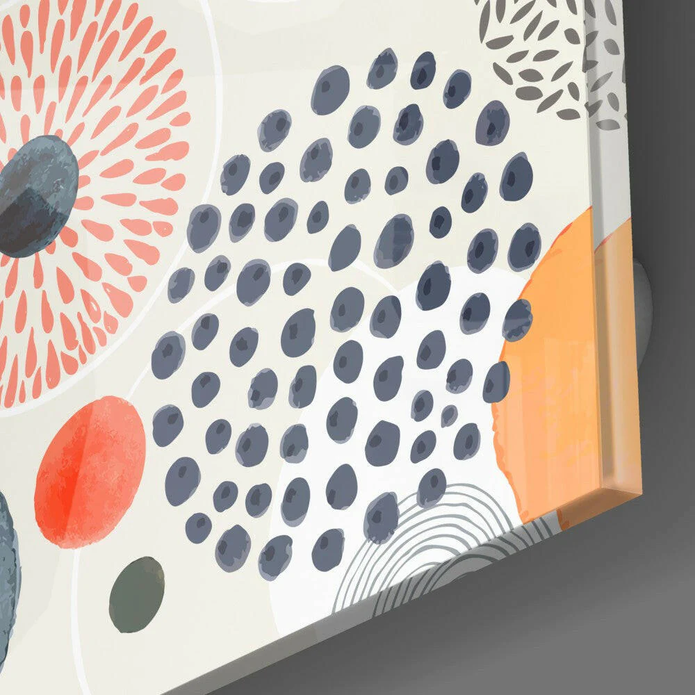 Dot to Flower Glass Wall Art - Image 3