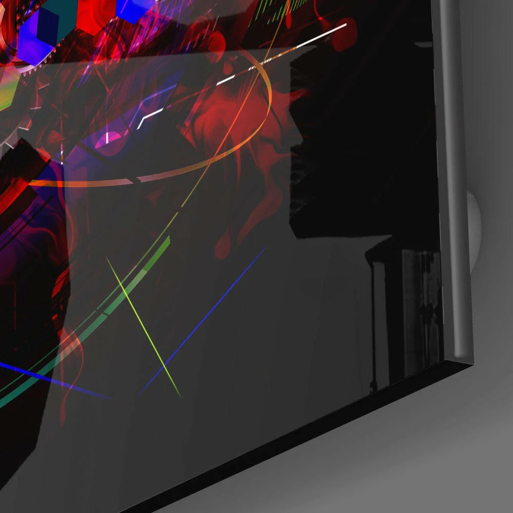 Mechanical Harmony Glass Wall Art - Image 3