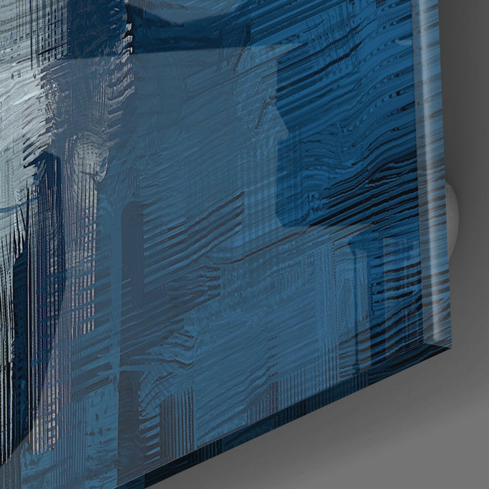 Blue Touch Glass Wall Art - Image 3